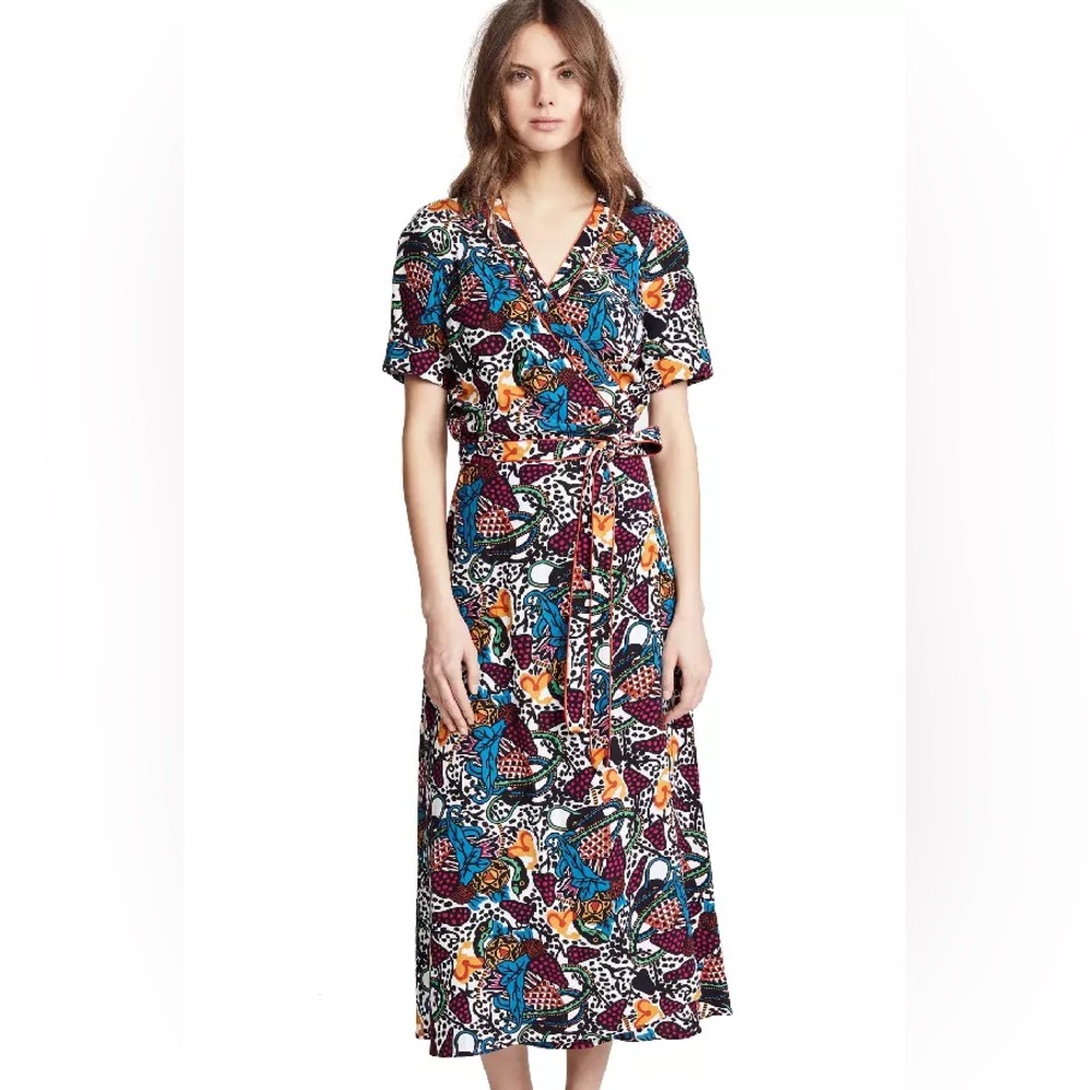 Veronica Beard Multi Colored Wrap Dress